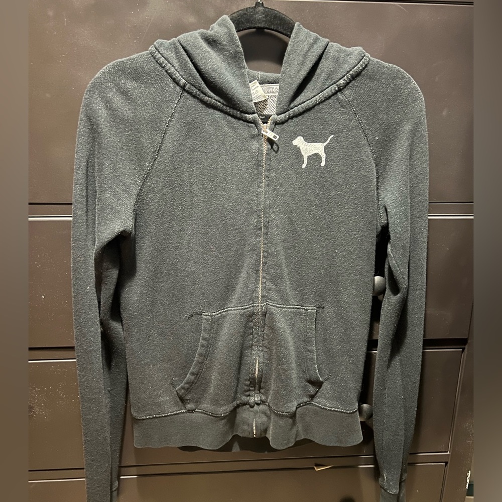 Victoria’s Secret love pink zip up hoodie size small